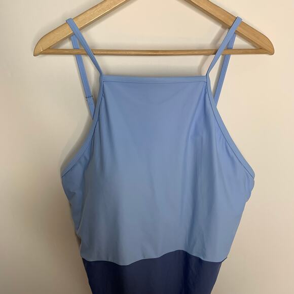 Summersalt The Wave Sky Blue Mountain One Piece Swim Womens 16 - Picture 9 of 15